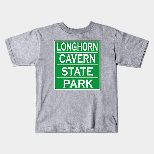 LONGHORN CAVERN STATE PARK Kids T-Shirt by Cult Classics